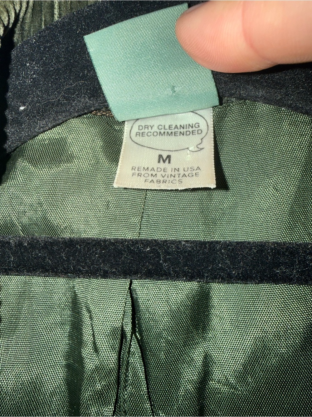 Urban Renewal Olive Corduroy Blazer - Picture 4 of 5